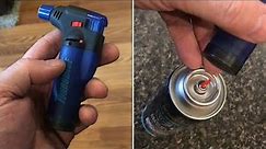 REFILLING a turbo blue torch with “butane”