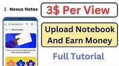 nexus notes review | sell notes and earn money | mobile se paise kaise kamaye | earn money online
