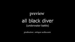 all black diver