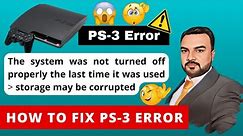 How to Fix PS3 Error | Storage May be Corrupted | Step by Step Guide | Best PS3 Games #changayshah