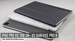 M1 iPad Pro 12.9 vs Samsung Galaxy Tab S8+ vs Surface Pro 8 Tablet Smackdown