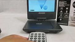 Sylvania Portable DVD player SDVD7040B Ebay Demo