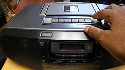 Panasonic portable stereo cd and tape system RX D55