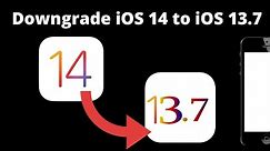 iOS 14 to 13.7 downgrade - how to downgrade ios 14 to 13 - in simple steps! (no losing data)