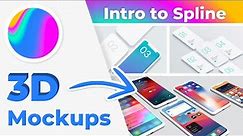 How to Create 3D Mobile App Mockups | Intro to Spline Design Tool