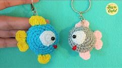 How to Crochet Fish Keychain | Crochet Tutorials | Lemon Crochet🍋