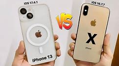 iPhone 13 (iOS 17.4.1) vs iPhone X (iOS 16.7.7) Full Comparison