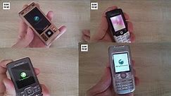 Sony Ericsson startup and shutdown evolution - sony ericsson old phones