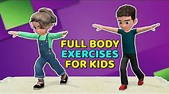 10 MINUTES OF FULL BODY EXERCISES FOR KIDS AT HOME