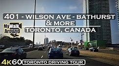 Toronto Drive on the 401 ( Toronto 4k driving video )
