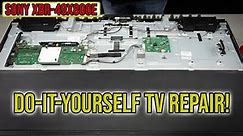 Do-it-yourself TV repair. (SONY XBR-49X800E)
