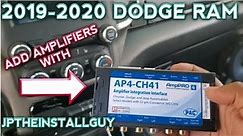 ADD AN AMP TO YOUR 2019-2020 DODGE RAM W/ PAC AP4-CH41