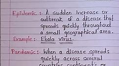 What's the difference between Epidemic, Pandemic and Endemic... Epidemic, Pandemic or Endemic
