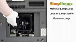 Samsung DLP TV Repair - No Picture - Replacing & Installing DLP Lamp - How to Fix DLP TVs