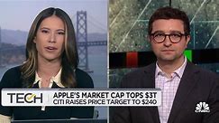 Apple's market cap tops $3 trillion