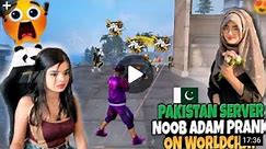 Pakistan _server 🇵🇰_noob_prank worldchat cute girl reaksn 😍free fire