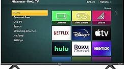 Hisense 43-Inch Class H4 Series LED Roku Smart TV with Google Assistant and Alexa Compatibility (43H4G, 2021 Model)