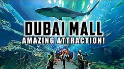 [4K] Must-See Attraction Inside the DUBAI MALL! DUBAI AQUARIUM & UNDERWATER ZOO!