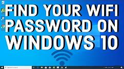 How to Find your WiFi Password on Windows 10
