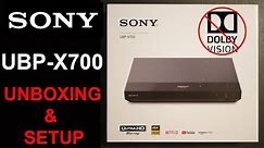 Sony UBP-X700 4K Bluray Player Review| Unboxing And Setup Overview | Apps Tested
