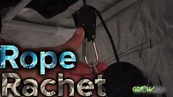 How to Use the Rope Ratchet Light Hangers Hydroponics GrowAce.com