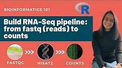 Setup RNA-Seq Pipeline from scratch: fastq (reads) to counts | Step-by-Step Tutorial
