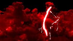 Red Thunder Storm Animated 4K Flashing Lightning 10 Hours Background Video Screensaver Wallpaper 4K