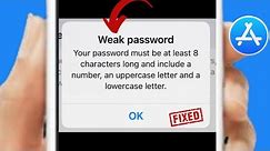 Fixed✅: Your Password Must Be At Least 8 Characters Apple ID | How To Create Apple ID Password