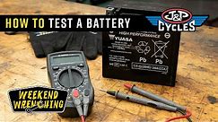 How to Test a Motorcycle Battery : Weekend Wrenching