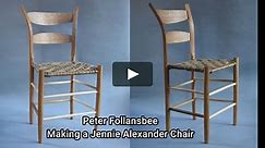 Making a Jennie Alexander Chair with Peter Follansbee