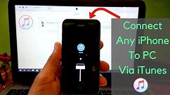 How To Connect Any iPhone(4/4s/5/5s.....) To PC Via iTunes Latest Working