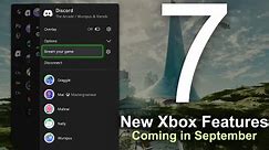 Seven New Features Coming to Xbox (This Month)