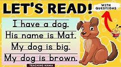 Let's Read! | Reading Comprehension | Kinder and Grade 1 | Teaching Mama