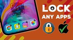 How To Lock Apps on iPhone with Face ID & Passcode (NEW FREE METHOD)