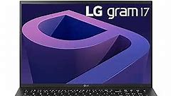 LG gram (2022) 17Z90Q Ultra Lightweight Laptop, 17" (2560 x 1600) IPS Display, Intel Evo 12th Gen i7 1260P Processor, 16GB LPDDR5, 1TB NVMe SSD, FHD Webcam, WiFi 6E, Thunderbolt 4, Windows 11, Black