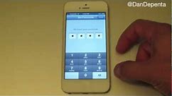 How To Password Protect iPhone 5 - Simple iPhone Pascode Lock
