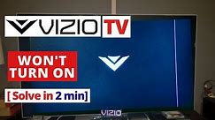 How to Fix Vizio Smart TV Won't Turn On || Quick Solve in 2 minutes