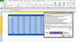 Excel - Wizualizacja 100 procent za pomocą tabeli małych kwadratów - sztuczki #8