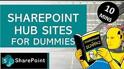 What are SharePoint Hub Sites? | SharePoint for Dummies