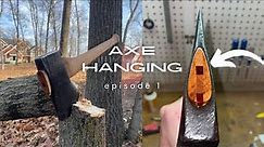 How to hang an axe // Recycled wood wedge