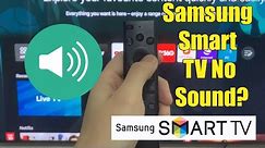 Samsung Smart TV No Sound? Easy Fix Tutorial for Audio Problems!
