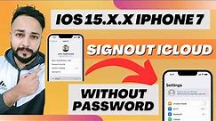 iOS 15.7.6 iPhone 7 Remove/Hide iCloud without Password via Unlock Tool
