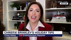 Christie Brinkley shares her holiday party tips