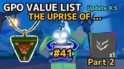 NEW GPO VALUE LIST UPDATE 9.5 #41THE UPRISE OF THE ALL SEEING EYE AND RESSURECTED BAAL HEAD RAGES ON