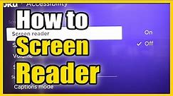 How to Turn OFF Screen Reader & Talking Voice on ROKU Device (Fast Method)