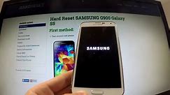 Hard Reset SAMSUNG Galaxy S5 - Reset by Andorid Phone Settings
