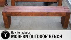 How to make a modern outdoor bench or coffee table from 2x4s