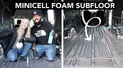 DIY Van Subfloor Insulation with Minicell Foam | 2021 Ford Transit Van Build Conversion Ep. 7