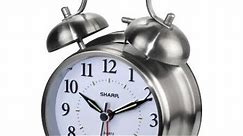 How to set a Sharp Twinbell Quartz Analog Alarm-Clock
