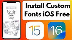 How to Install and Use Custom Fonts on iPhone and iPad in iOS 16